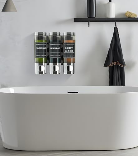 Shower Soap Dispenser Wall Mounted No Drill Shampoo Dispenser - Image 7