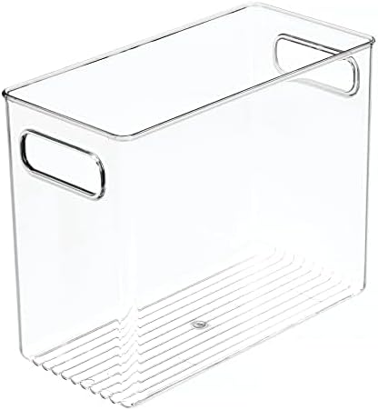 mDesign Tall Modern Stackable Plastic Storage Organizer Bin Basket by mDesign
