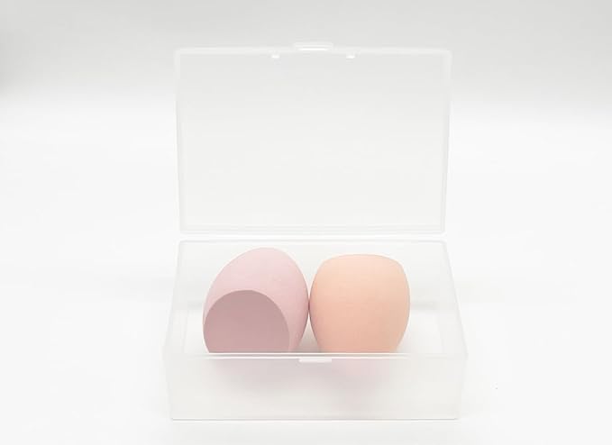 travel transparent cotton pads/swabs large capacity storage box by Sprigold