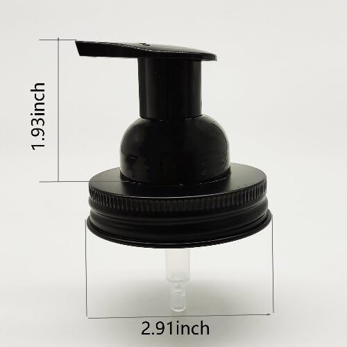 Mason Jar Foaming Soap Dispenser Pump fit 2.75Inch Regular Mouth, Rust Proof - Image 2