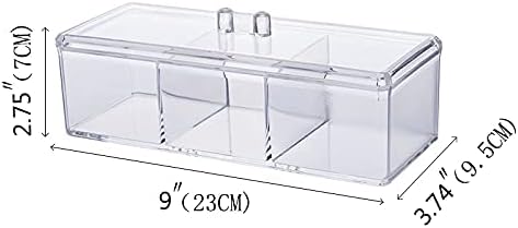 Sooyee Qtip Holder Rectangle Cotton Ball and Swab Holder Organizer - Image 3