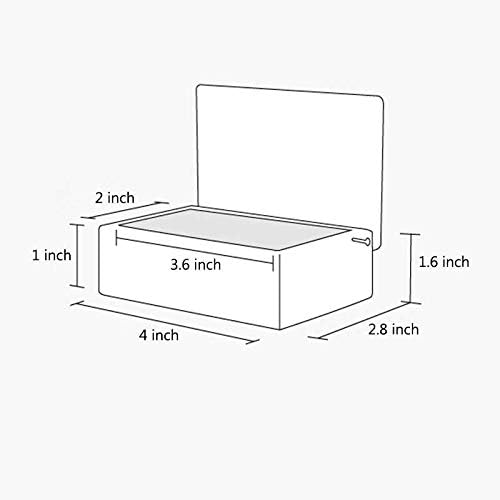 Sizikato Clear Acrylic Q-Tip Holder Bathroom Cotton Swab Dispenser. - Image 2
