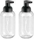 mDesign Round Plastic Refillable Foaming Soap Dispenser Pump Bottle by mDesign