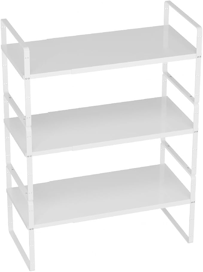 Slideep Expandable Cabinet Shelf Organizer Rack, Large Kitchen Cabinet by WelcometotheSlideep