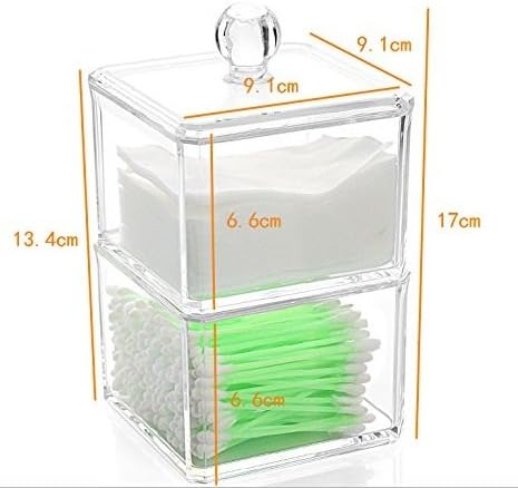 Kamay's Transparent Cotton Ball Pad Swabs Make Up Pads Dispenser Holder - Image 2