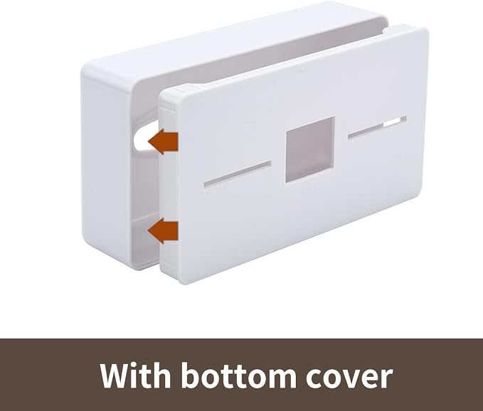 Tissue Box Cover, Rectangular White Wall Mounted Facial Paper Holder Dispenser - Image 4