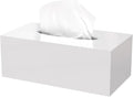 Acrylic Tissue Box Cover Rectangle, PITBVO White Tissue Box Holder, Facial by PITBVO