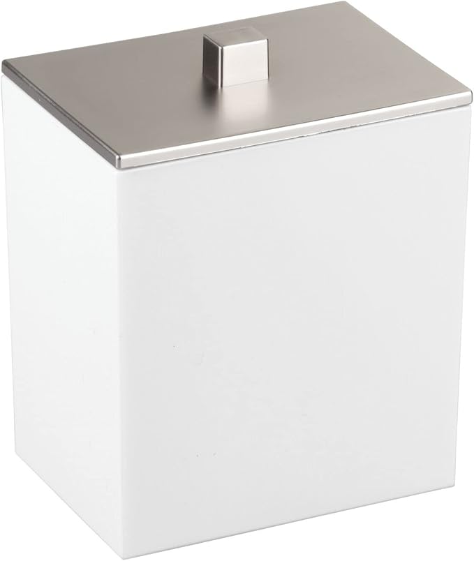 mDesign Plastic Rectangle Apothecary Canister - Image 9