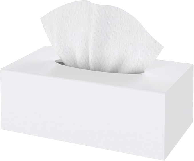 SILUT Tissue Box Cover Rectangle, Tissue Box Holder Decorative, Acrylic Tissue by SILUT