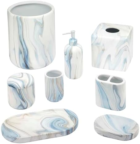 Avanti Linens - Tissue Box Cover, Resin Countertop Accessories, Guest Bathroom - Image 7