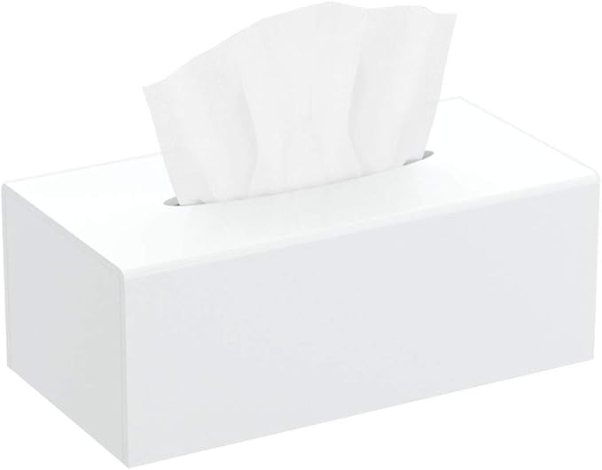 HIIMIEI Tissue Box Cover, Acrylic Tissue Holder Napkin Dispenser by HIIMIEI