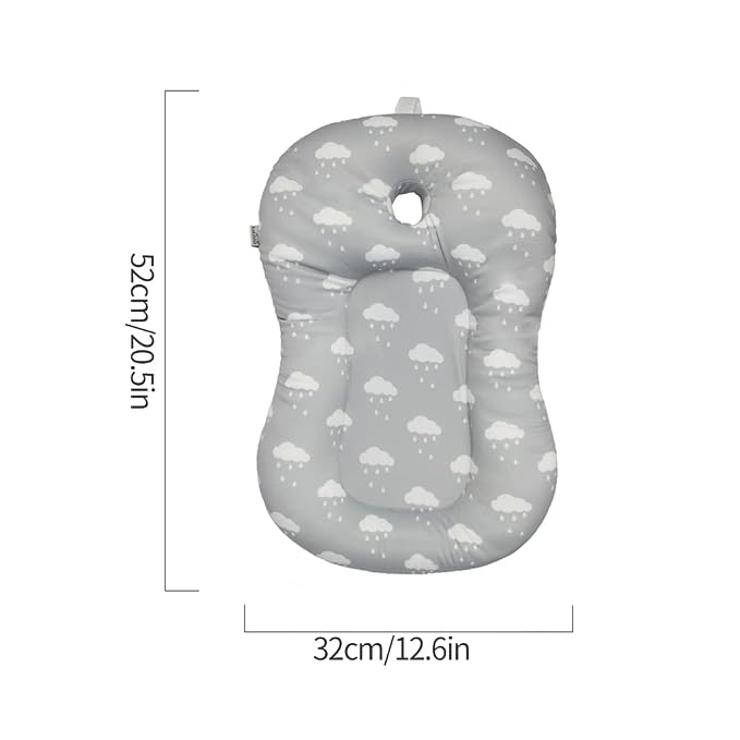 KAKIBLIN Baby Bath Mat, Baby Bath Cushion Soft Anti-Slip Pad 0-6 Month Toddler - Image 7