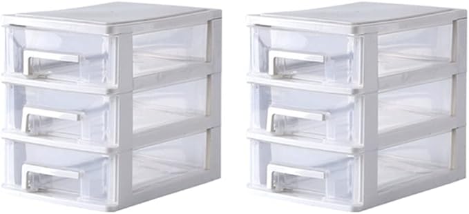 Beaupretty Sundries Holder 3 Layers Storage Box Desk Drawer Type Organizer Pp by Beaupretty