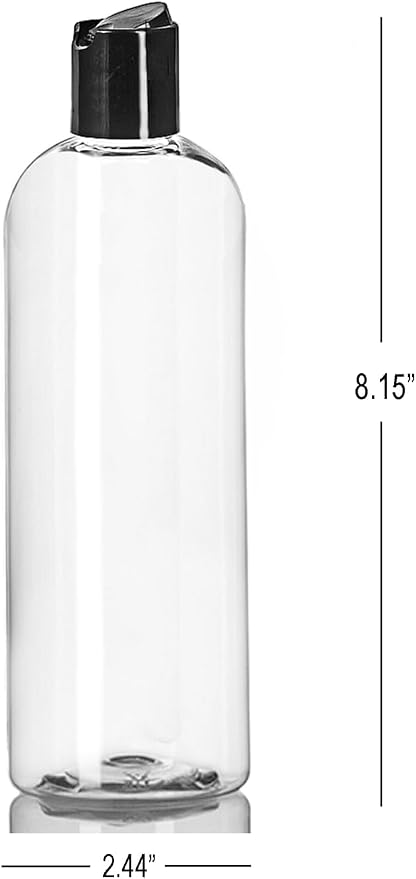 ljdeals 16 oz Clear Plastic Empty Bottles - Image 2