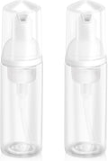 2oz Plastic Foam Pump Bottle, Empty Bottle Travel Foaming Dispenser by Zuihug