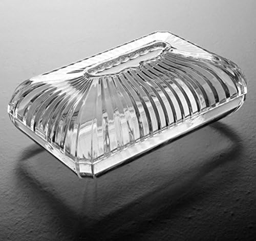 GracesDawn Facial Tissue Dispenser Box Cover Holder Modern Clear Acrylic Napkin - Image 2