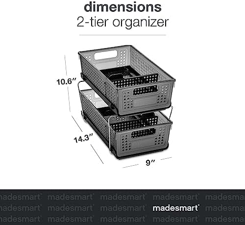 madesmart Premium 2 Tier Organizer, Undersink Storage - Image 3