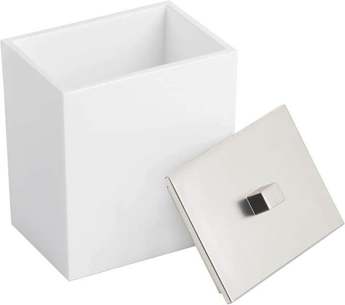 mDesign Plastic Rectangle Apothecary Canister - Image 7