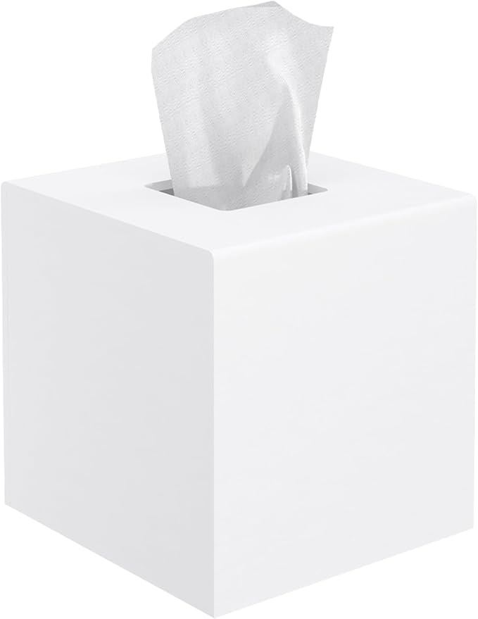 Tissue Box Cover, PITBVO Acrylic Tissue Box Holder Square Tissue Box Cover by PITBVO