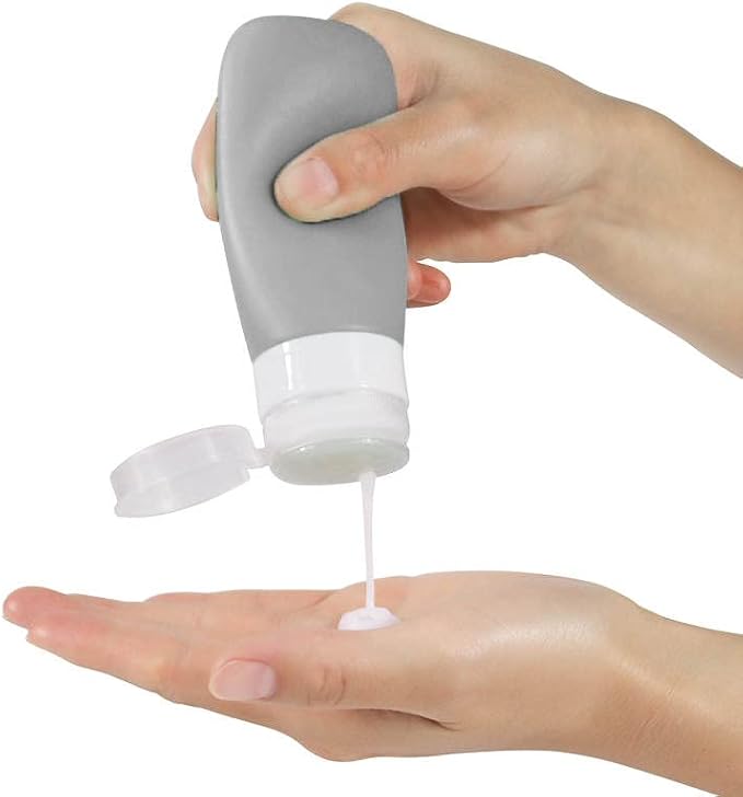 Travel Bottles for Toiletries, TSA Approved 3oz Leak Proof Silicone Refillable - Image 8