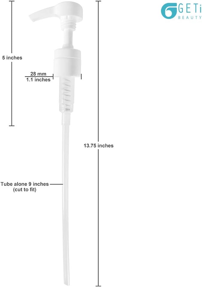 5-Pack Liter 33.8 oz Shampoo Conditioner Pump Dispenser and Funnel | Fits Most - Image 5