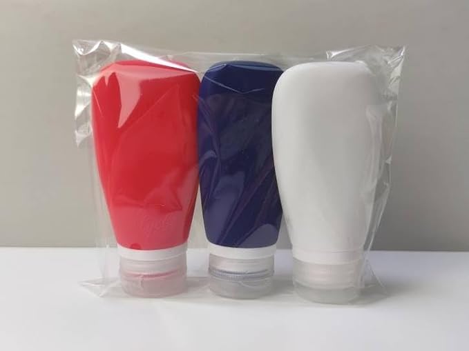 Travel Bottles for Toiletries, TSA Approved 3oz Leak Proof Silicone Soft - Image 3