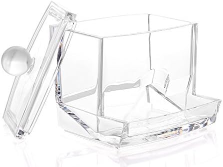 Sooyee Qtip Holder Restroom Organizer, Acrylic Q Tip Storage Organizer - Image 6