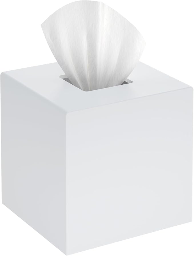 SILUT Tissue Box Cover Square, Acrylic Tissue Holder, Decorative Tissue Box by SILUT