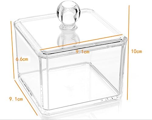 Kamay's Transparent Cotton Ball Pad Swabs Make Up Pads Dispenser Holder - Image 2