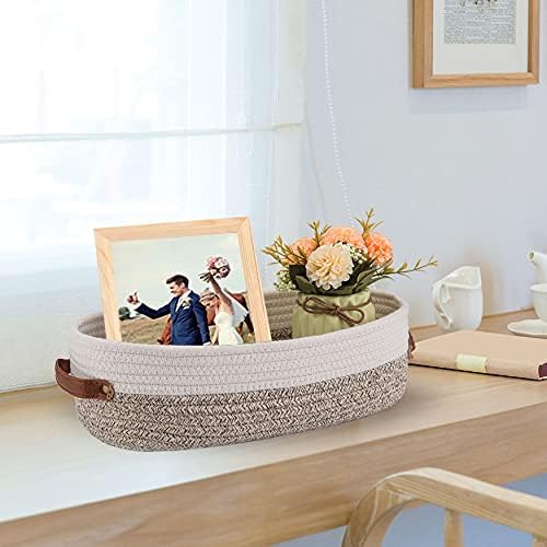 Woven Storage Basket for Toilet Tank Top, Farmhouse Home Decor Organizing - Image 3
