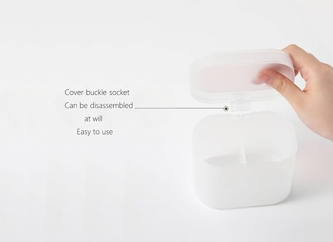 home transparent cotton pads/swabs large capacity storage box - Image 3