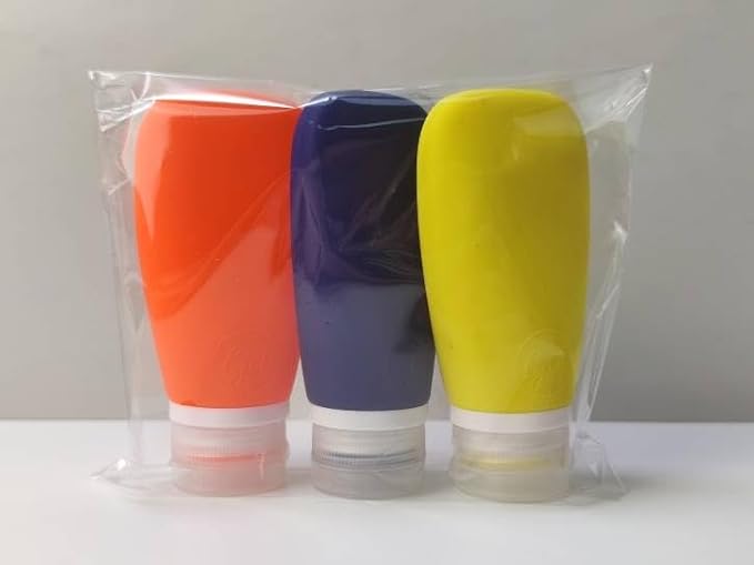 Travel Bottles for Toiletries, TSA Approved 3oz Leak Proof Silicone Refillable - Image 2