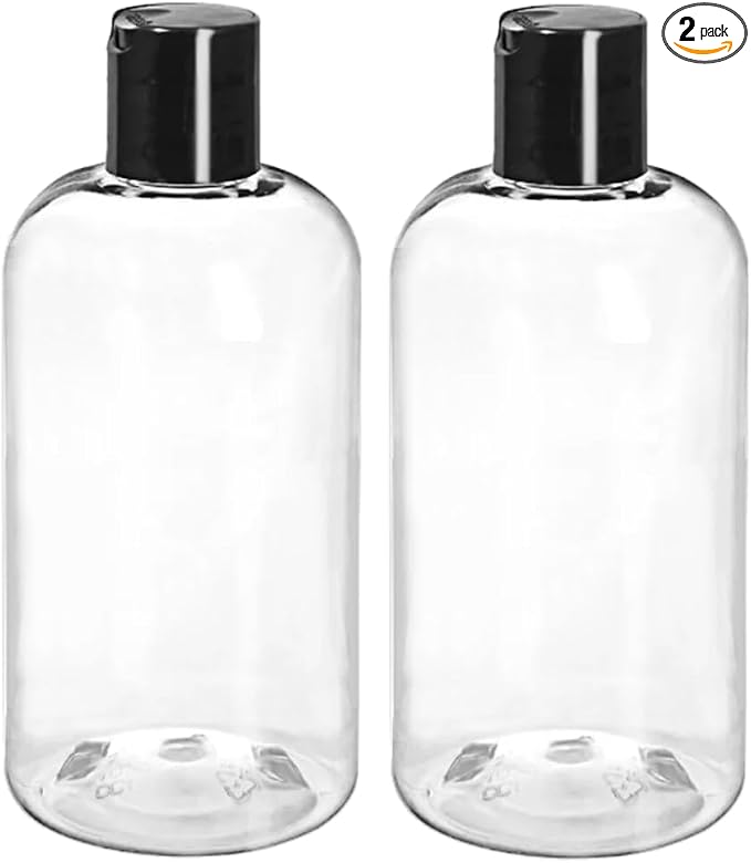 ljdeals 8 oz Clear Plastic Empty Bottles by ljdeals