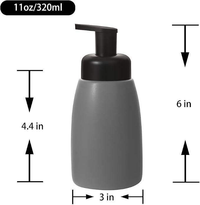 Foaming Hand Soap Dispenser Ceramic Jar Foam Dish Soap Dispenser - Image 4