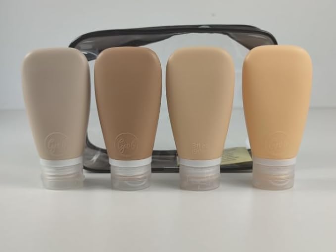 Travel Bottles for Toiletries, TSA Approved 3 oz Leak Proof Silicone Refillable - Image 2