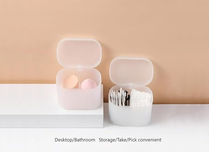 home transparent cotton pads/swabs large capacity storage box - Image 6