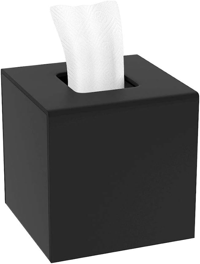 HIIMIEI Tissue Box Cover, Acrylic Tissue Holder Napkin Dispenser by HIIMIEI