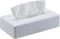 Tissue Box Cover, Rectangular White Wall Mounted Facial Paper Holder Dispenser by MoreTidierAndMoreFortunate
