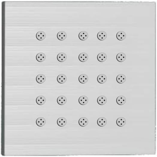 Brushed Nickel Shower Jet 4 inch Wall Mount Body Massage Body Jet by KATAIS