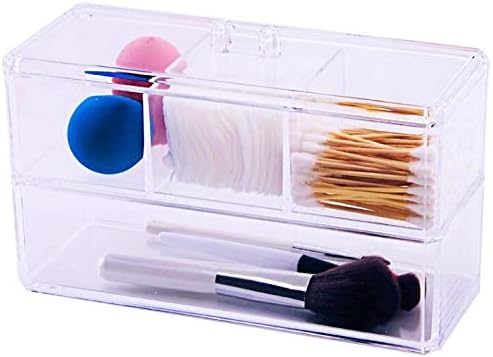 Square Acrylic Cotton Ball Pads Gauze Swab Holder Organizer Q-tip Dispenser - Image 7