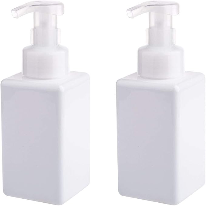 UUJOLY Foaming Soap Dispenser, 450ml Refillable Pump Bottle Plastic by UUJOLY