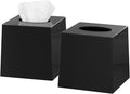 2 Pack Black Tissue Box Cover – Square Tissue Box Holder by DW%C3%8BLLZAHOM%C3%8B