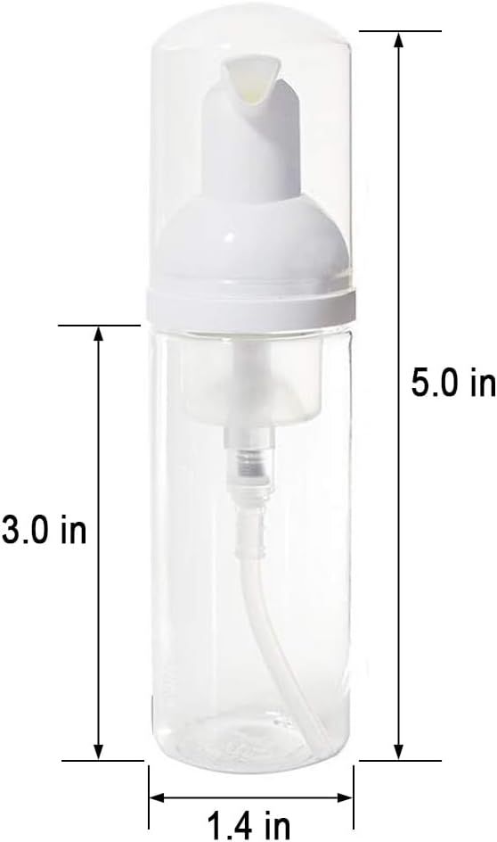 12 Pcs Empty Bottle Travel Soap Bottle | Plastic Foam Dispenser Bottle | Mini - Image 2