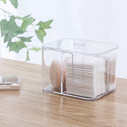 SUNFICON Cotton Swab Balls Box Cotton Pads Holder Organizer Holder Dispenser - Image 5