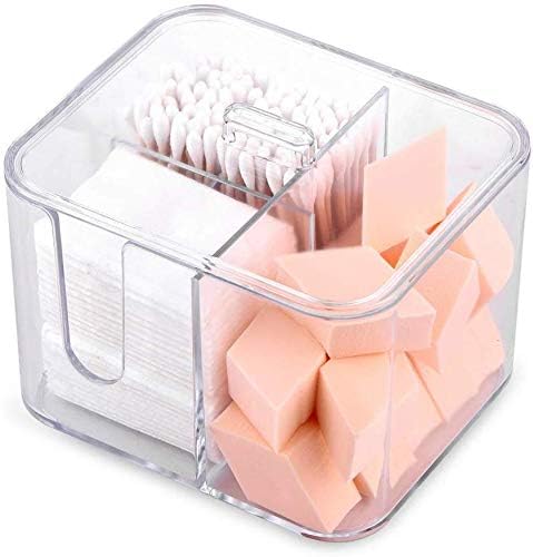 SUNFICON Cotton Swab Balls Box Cotton Pads Holder Organizer Holder Dispenser - Image 2