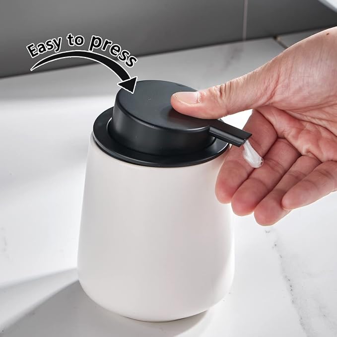 12Oz White Soap Dispenser Set - Image 4