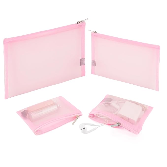 EASYFUN Mesh Pouch, Make up Bag by EASYFUN