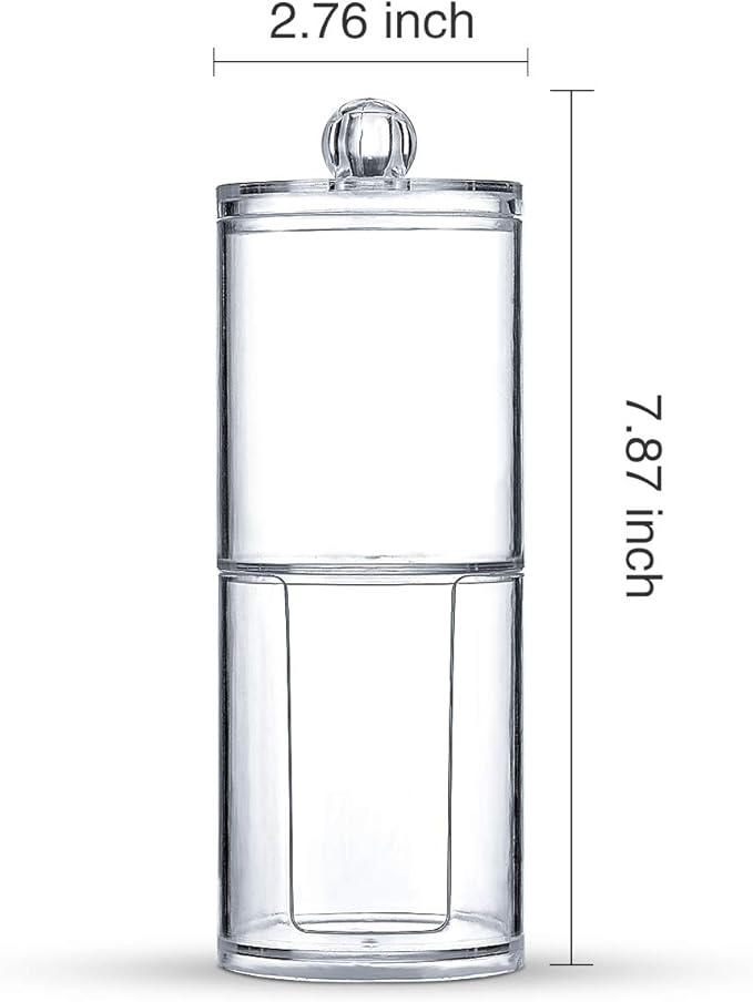 SheeChung 2-Pack Clear Acrylic Qtip Holder - Image 5