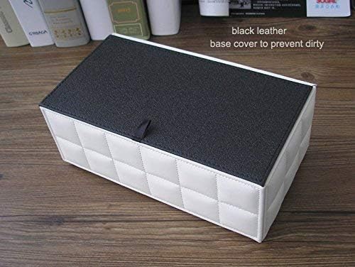 KINGFOM Rectangular Tissue Box Cover, Imitation Suede PU Leather Tissue Box - Image 4