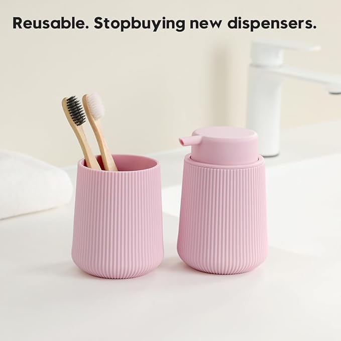 Striped Foaming Hand Soap Dispenser - Image 4